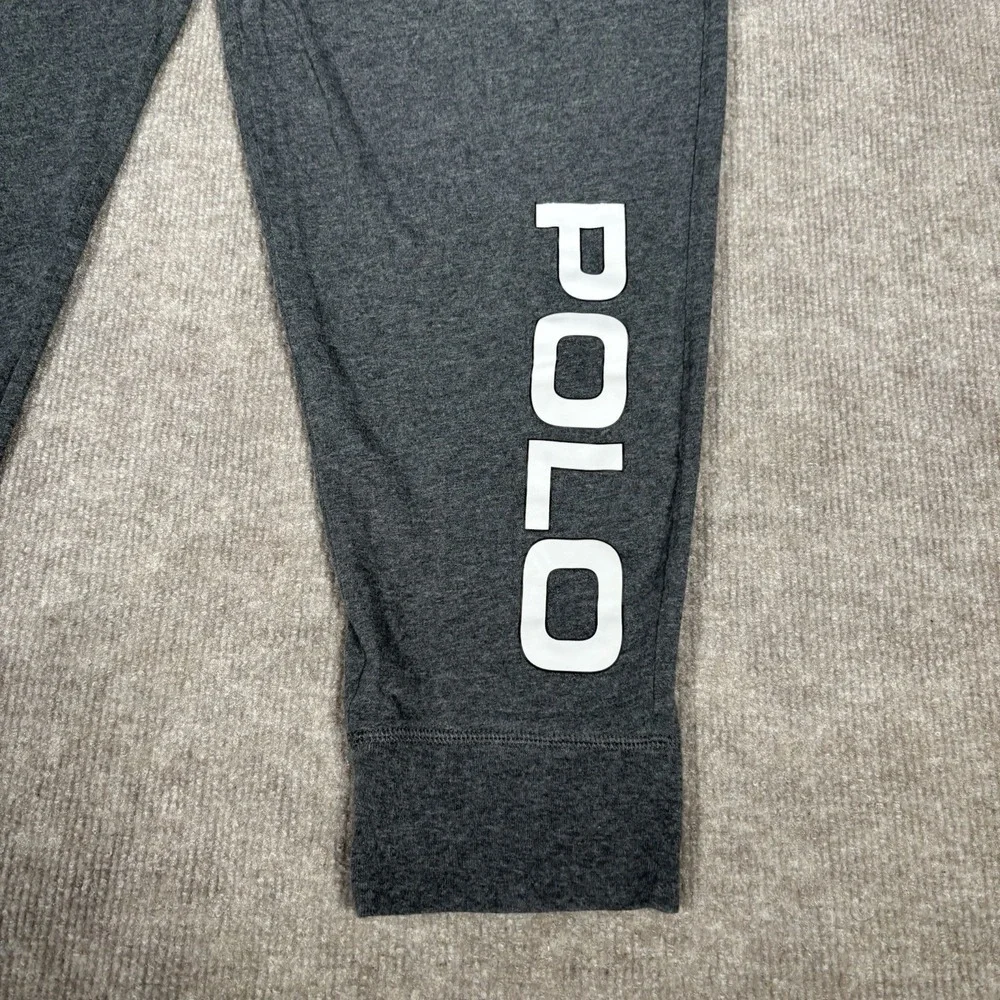 Polo Ralph Lauren Sleepwear Pants Mens XL Gray Knit Jogger‎ Spellout Pajama